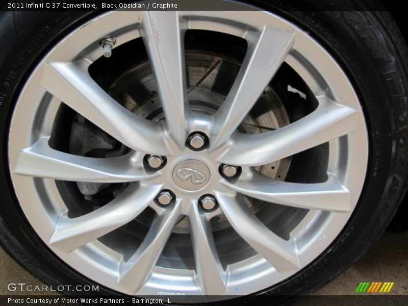 Black Obsidian / Graphite 2011 Infiniti G 37 Convertible