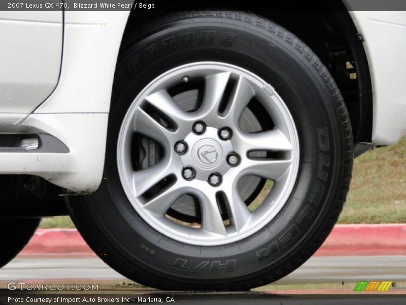 Blizzard White Pearl / Beige 2007 Lexus GX 470