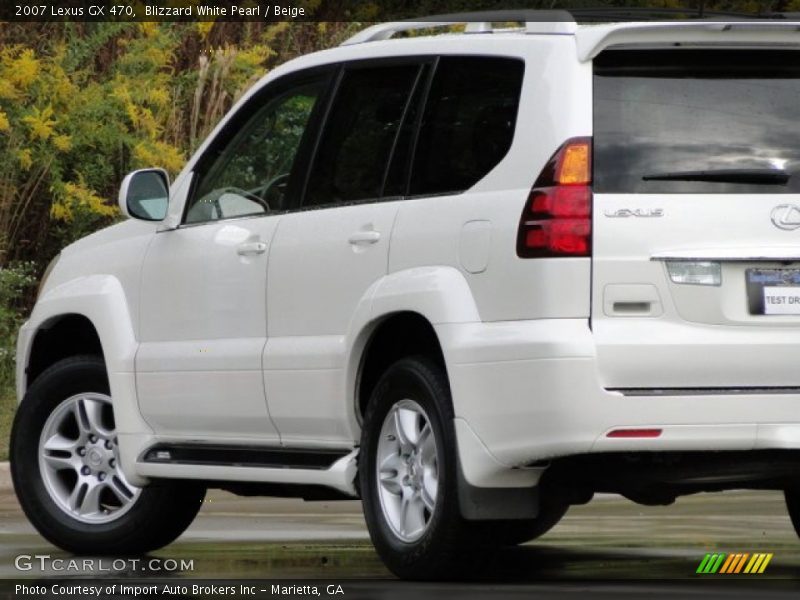 Blizzard White Pearl / Beige 2007 Lexus GX 470