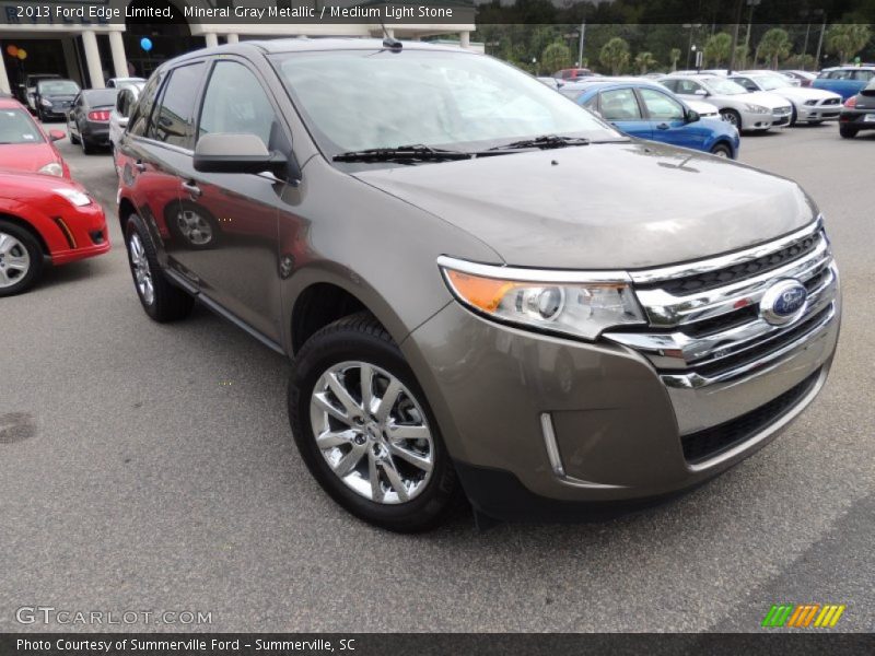Mineral Gray Metallic / Medium Light Stone 2013 Ford Edge Limited