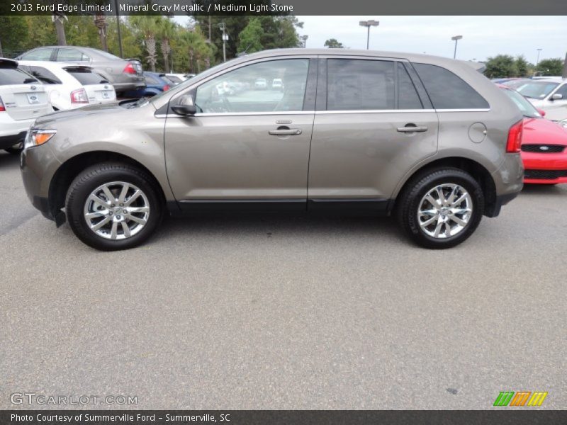 Mineral Gray Metallic / Medium Light Stone 2013 Ford Edge Limited