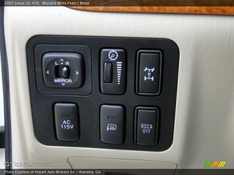 Blizzard White Pearl / Beige 2007 Lexus GX 470