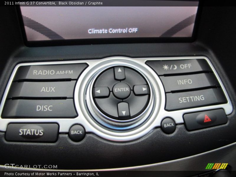 Black Obsidian / Graphite 2011 Infiniti G 37 Convertible