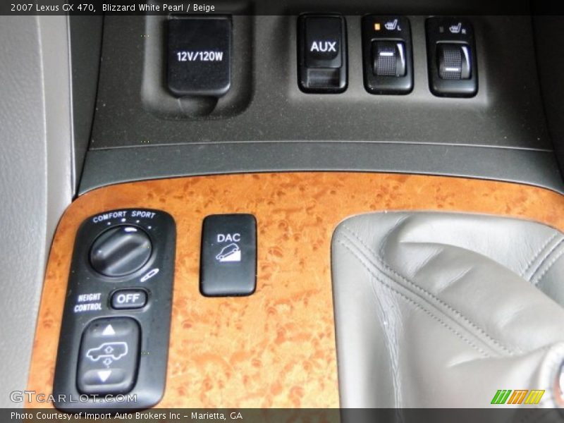 Blizzard White Pearl / Beige 2007 Lexus GX 470