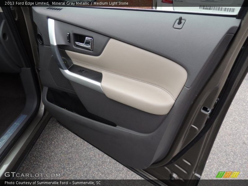 Mineral Gray Metallic / Medium Light Stone 2013 Ford Edge Limited