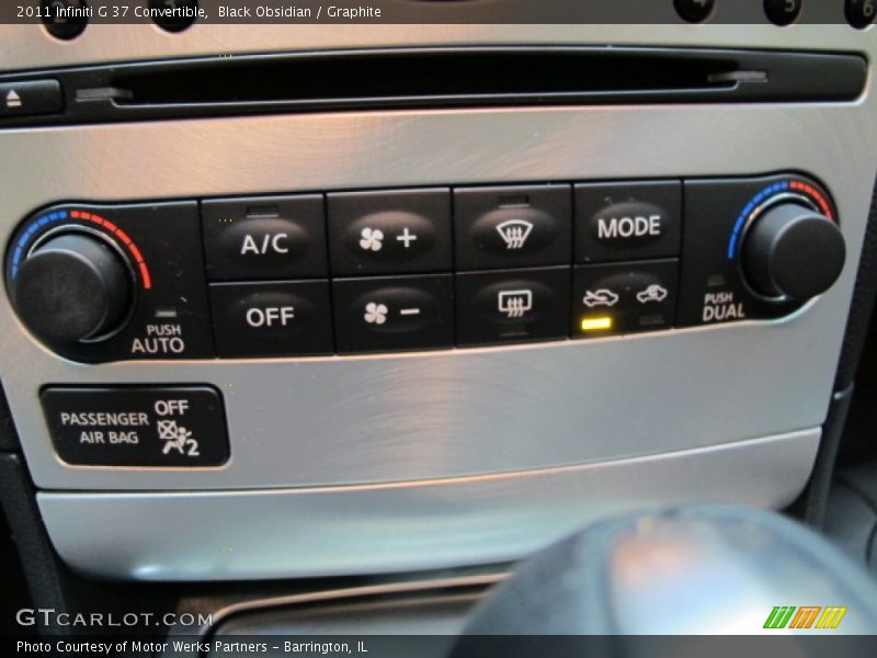 Black Obsidian / Graphite 2011 Infiniti G 37 Convertible