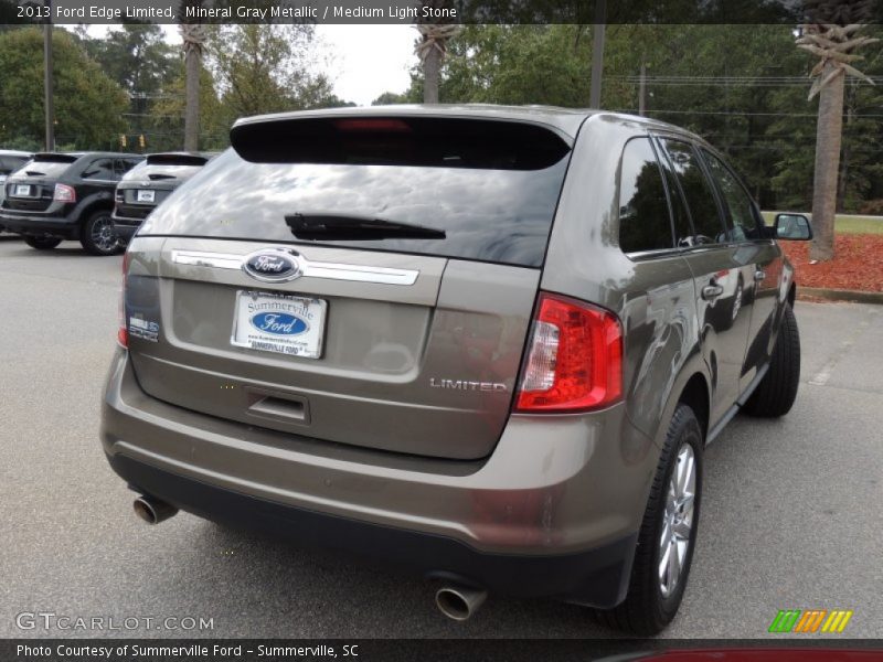 Mineral Gray Metallic / Medium Light Stone 2013 Ford Edge Limited