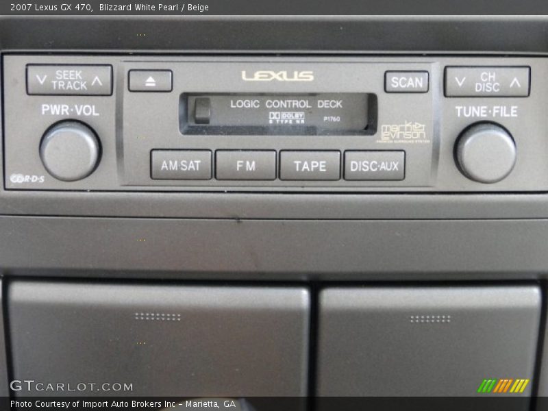 Blizzard White Pearl / Beige 2007 Lexus GX 470