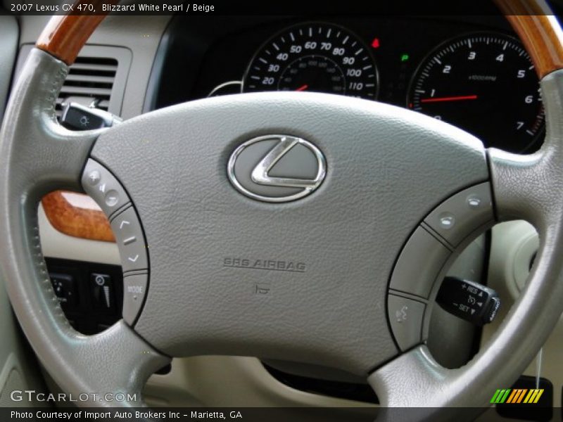 Blizzard White Pearl / Beige 2007 Lexus GX 470