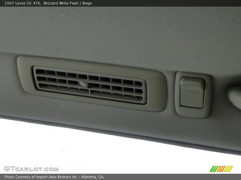 Blizzard White Pearl / Beige 2007 Lexus GX 470