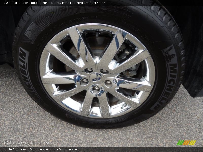 Mineral Gray Metallic / Medium Light Stone 2013 Ford Edge Limited