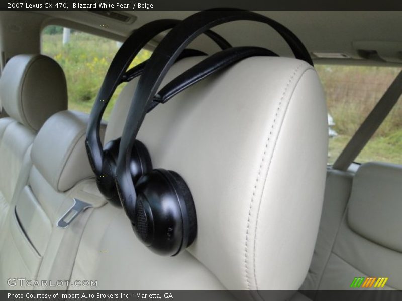 Blizzard White Pearl / Beige 2007 Lexus GX 470