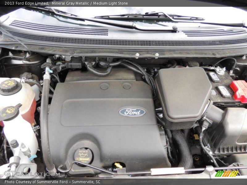 Mineral Gray Metallic / Medium Light Stone 2013 Ford Edge Limited