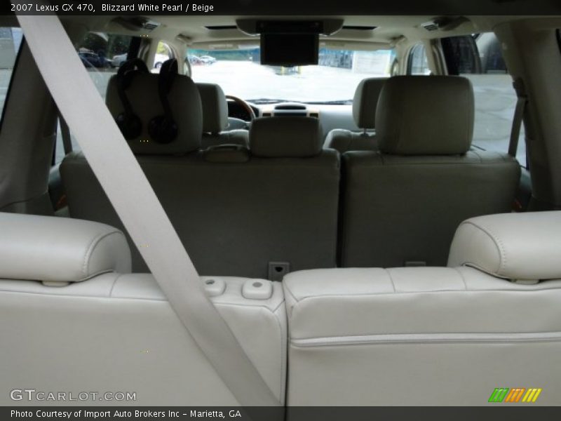 Blizzard White Pearl / Beige 2007 Lexus GX 470