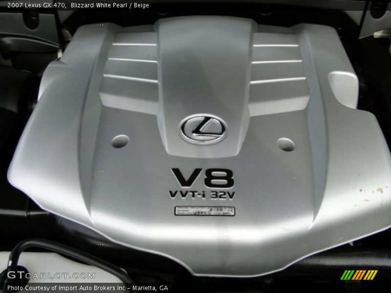 Blizzard White Pearl / Beige 2007 Lexus GX 470