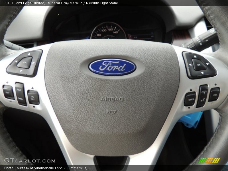 Mineral Gray Metallic / Medium Light Stone 2013 Ford Edge Limited