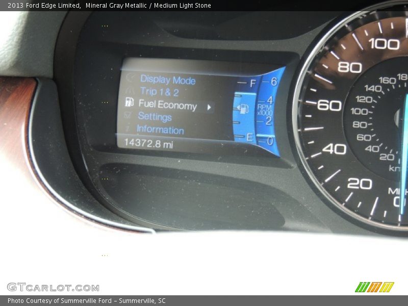 Mineral Gray Metallic / Medium Light Stone 2013 Ford Edge Limited