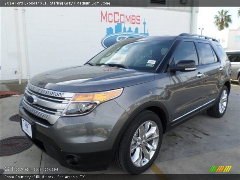 Sterling Gray / Medium Light Stone 2014 Ford Explorer XLT