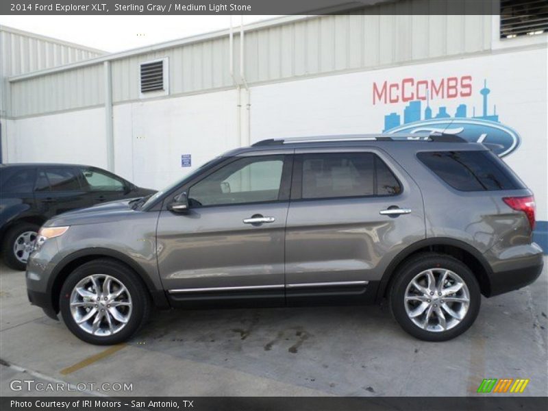 Sterling Gray / Medium Light Stone 2014 Ford Explorer XLT