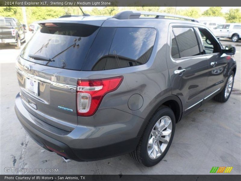 Sterling Gray / Medium Light Stone 2014 Ford Explorer XLT