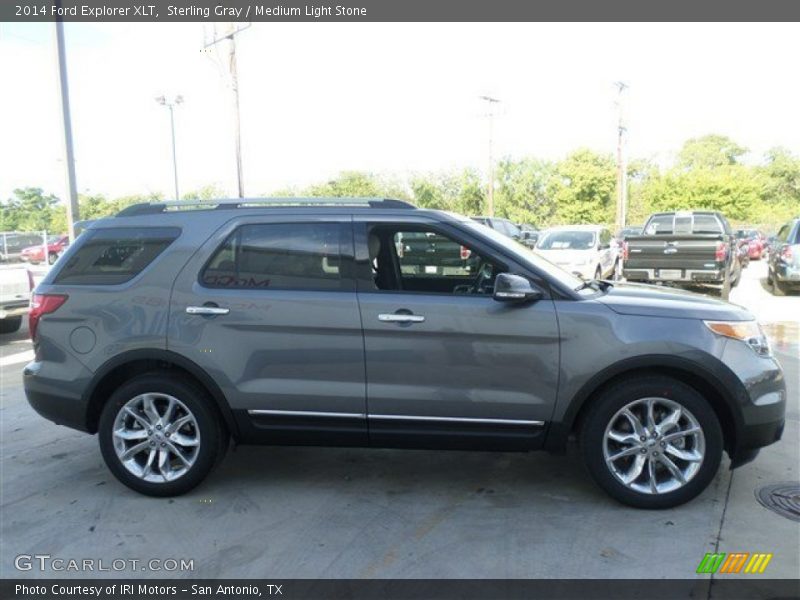 Sterling Gray / Medium Light Stone 2014 Ford Explorer XLT