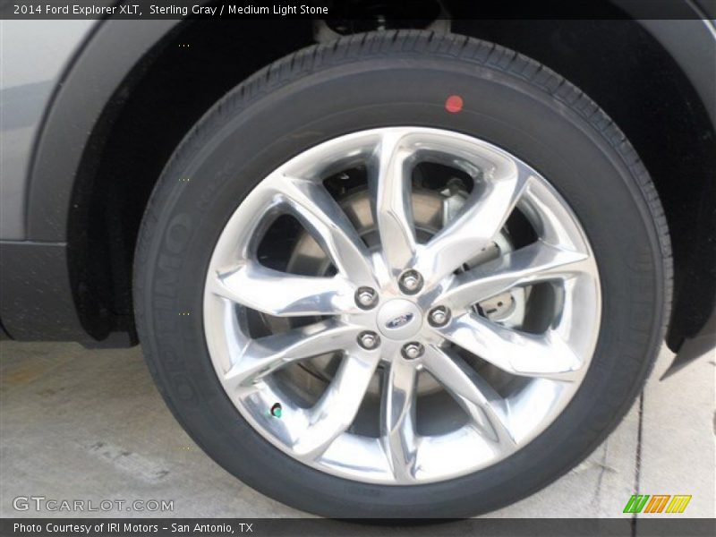 Sterling Gray / Medium Light Stone 2014 Ford Explorer XLT