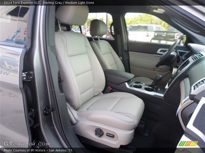 Sterling Gray / Medium Light Stone 2014 Ford Explorer XLT