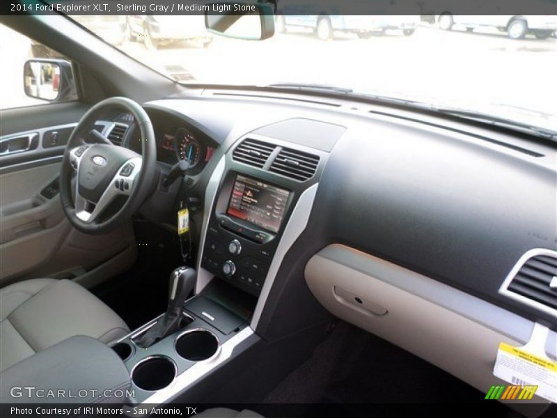 Sterling Gray / Medium Light Stone 2014 Ford Explorer XLT