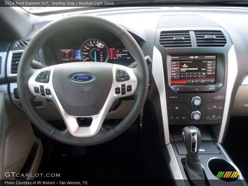 Sterling Gray / Medium Light Stone 2014 Ford Explorer XLT