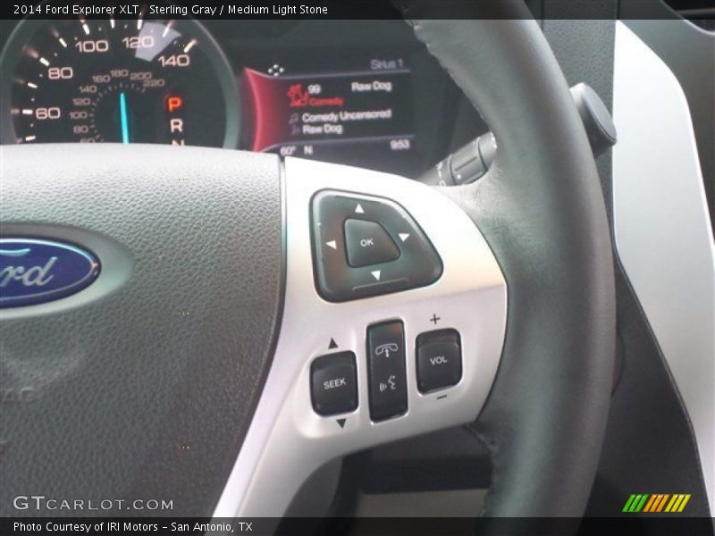Sterling Gray / Medium Light Stone 2014 Ford Explorer XLT