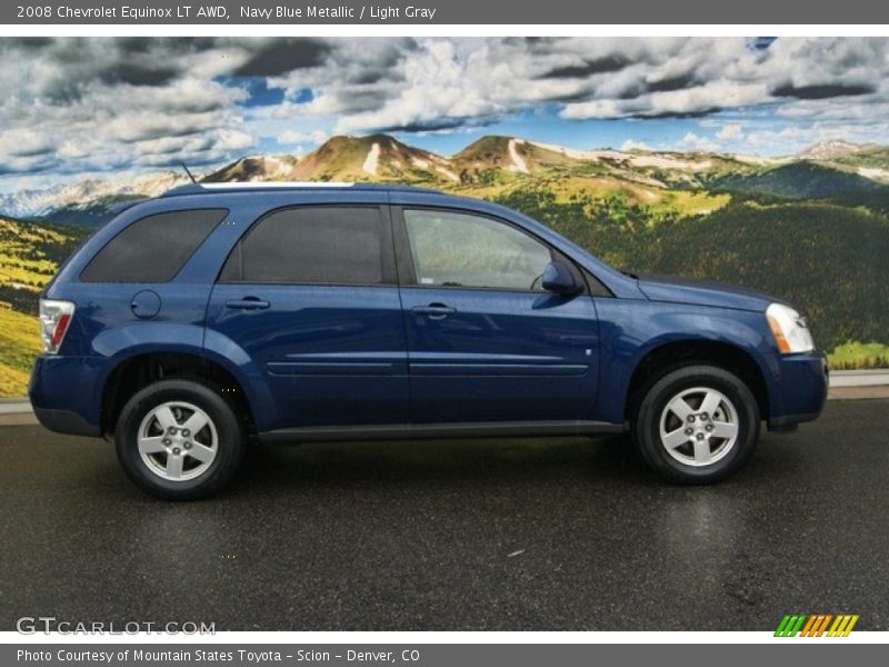 Navy Blue Metallic / Light Gray 2008 Chevrolet Equinox LT AWD