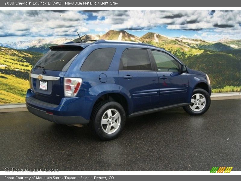 Navy Blue Metallic / Light Gray 2008 Chevrolet Equinox LT AWD