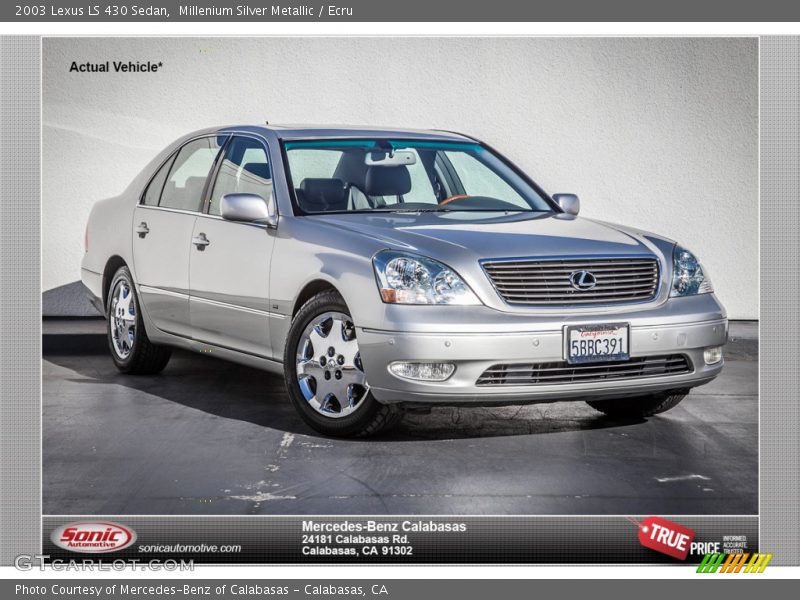 Millenium Silver Metallic / Ecru 2003 Lexus LS 430 Sedan