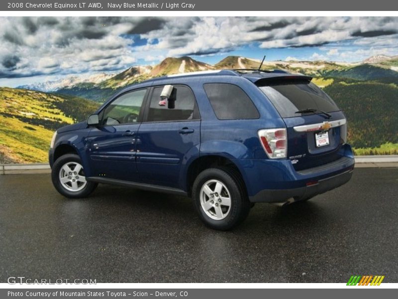 Navy Blue Metallic / Light Gray 2008 Chevrolet Equinox LT AWD