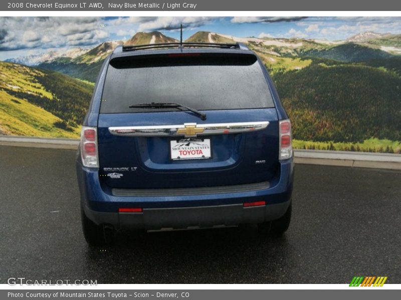 Navy Blue Metallic / Light Gray 2008 Chevrolet Equinox LT AWD