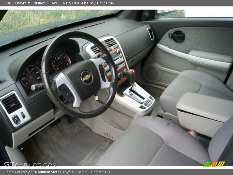 Navy Blue Metallic / Light Gray 2008 Chevrolet Equinox LT AWD
