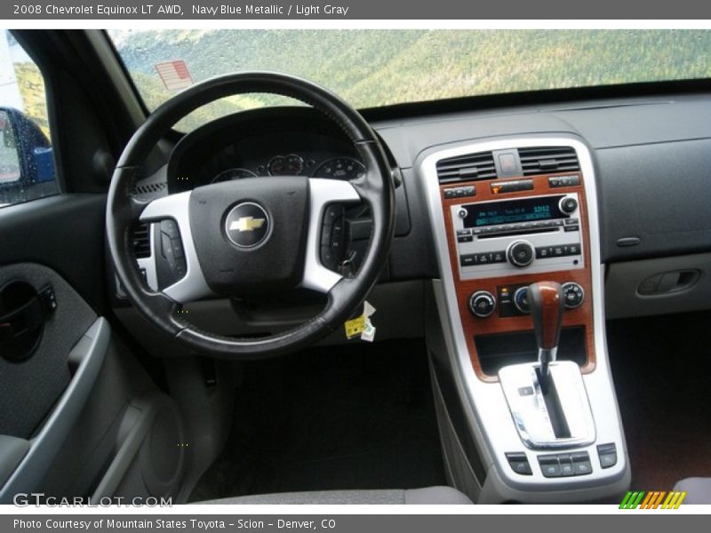 Navy Blue Metallic / Light Gray 2008 Chevrolet Equinox LT AWD