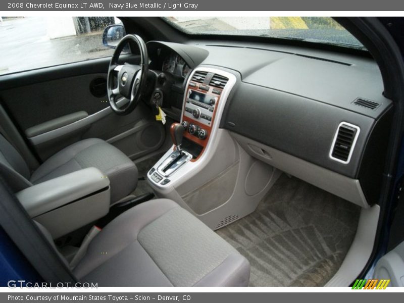Navy Blue Metallic / Light Gray 2008 Chevrolet Equinox LT AWD