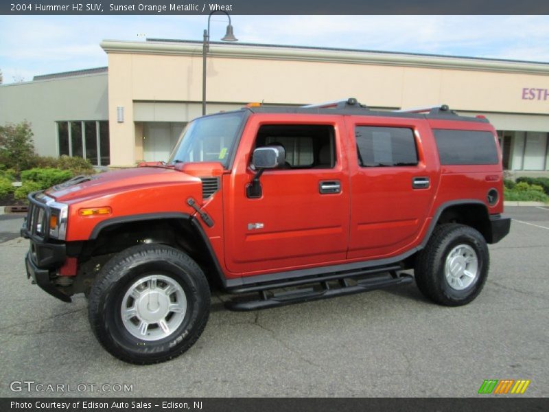 Sunset Orange Metallic / Wheat 2004 Hummer H2 SUV