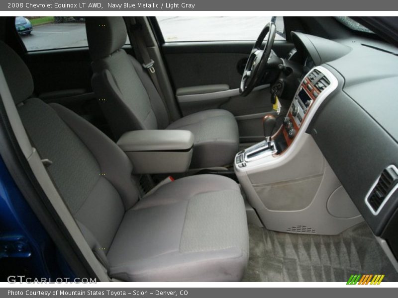 Navy Blue Metallic / Light Gray 2008 Chevrolet Equinox LT AWD