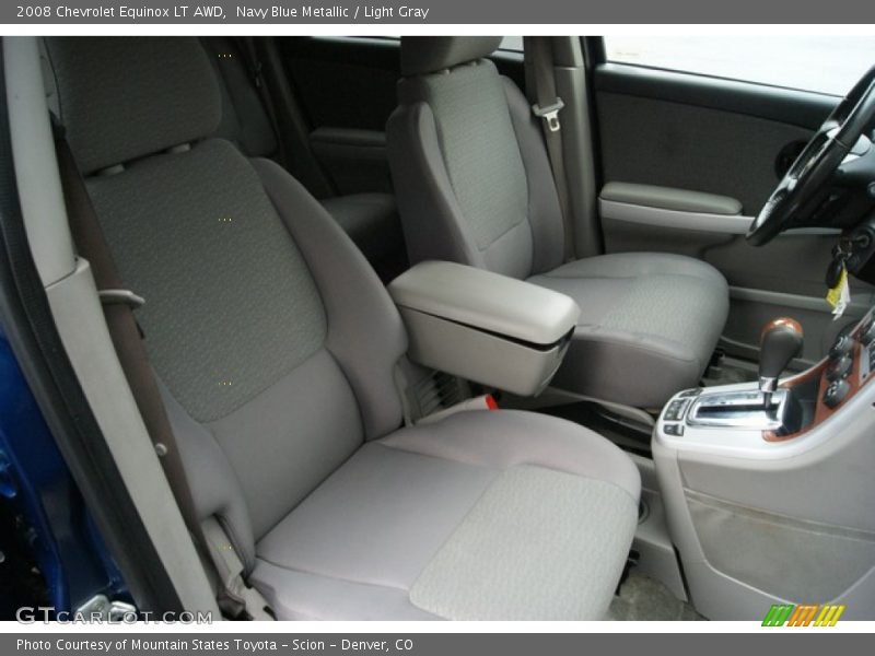 Navy Blue Metallic / Light Gray 2008 Chevrolet Equinox LT AWD