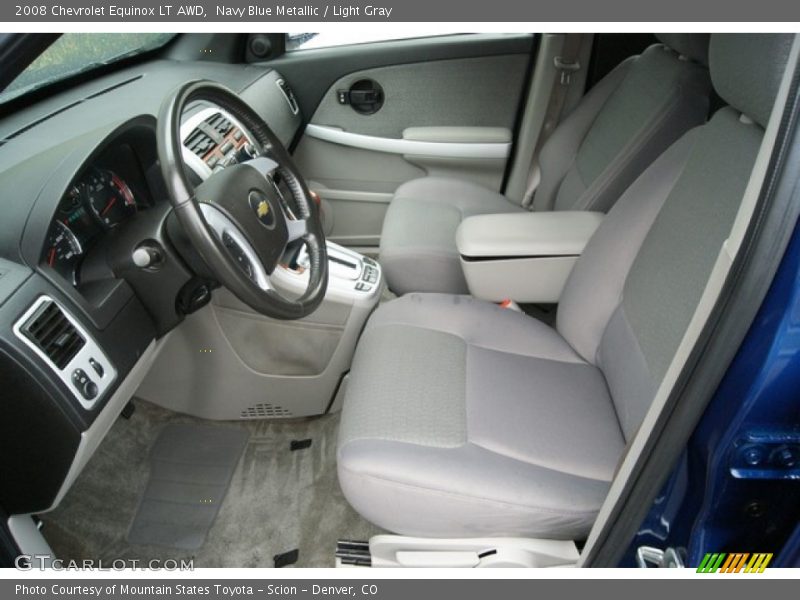Navy Blue Metallic / Light Gray 2008 Chevrolet Equinox LT AWD