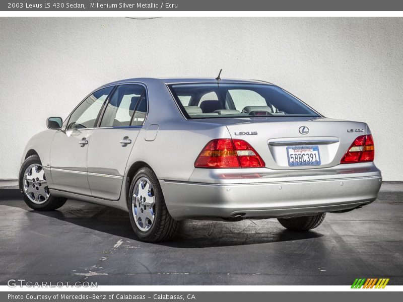 Millenium Silver Metallic / Ecru 2003 Lexus LS 430 Sedan