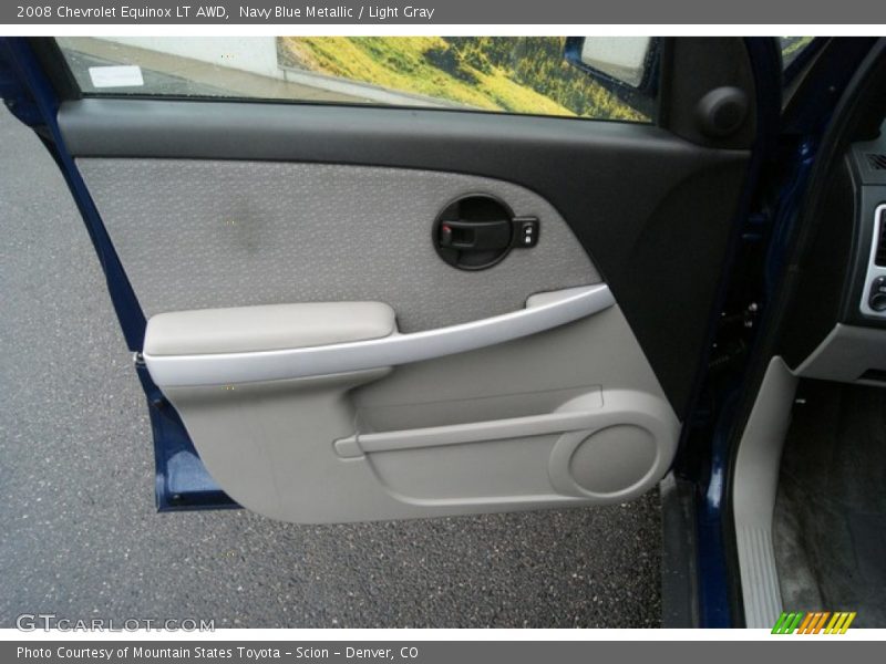 Navy Blue Metallic / Light Gray 2008 Chevrolet Equinox LT AWD