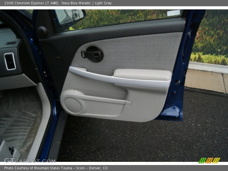 Navy Blue Metallic / Light Gray 2008 Chevrolet Equinox LT AWD