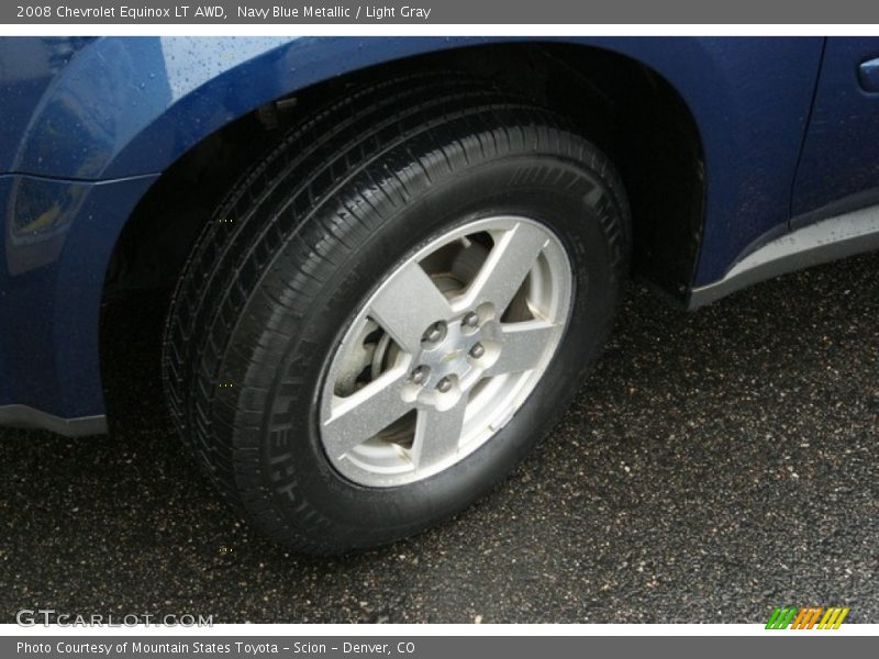 Navy Blue Metallic / Light Gray 2008 Chevrolet Equinox LT AWD