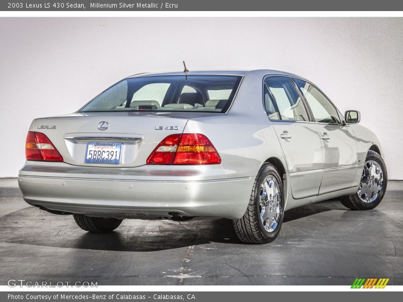 Millenium Silver Metallic / Ecru 2003 Lexus LS 430 Sedan