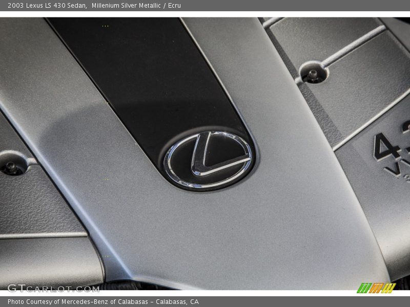 Millenium Silver Metallic / Ecru 2003 Lexus LS 430 Sedan