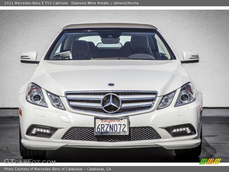 Diamond White Metallic / Almond/Mocha 2011 Mercedes-Benz E 550 Cabriolet
