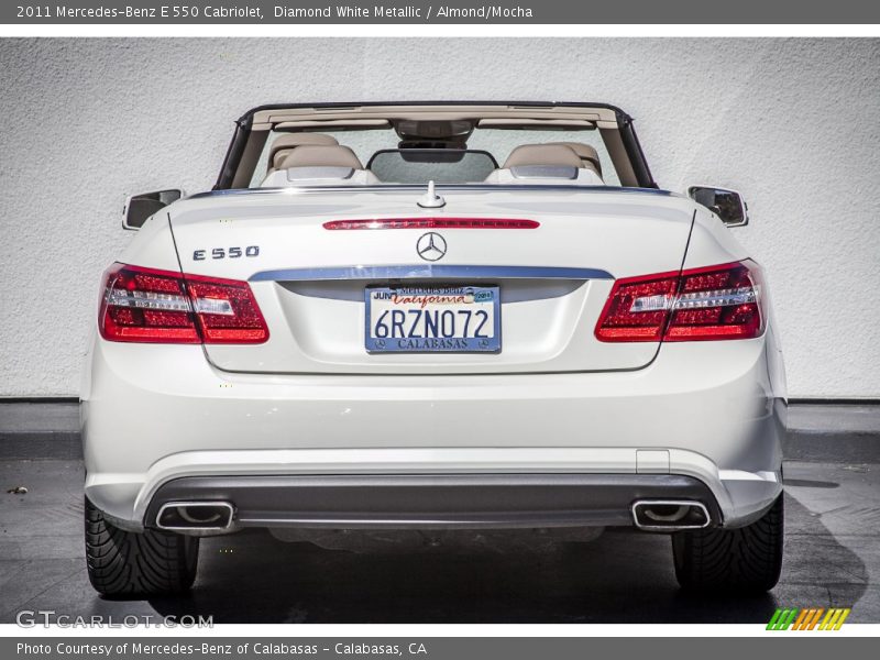Diamond White Metallic / Almond/Mocha 2011 Mercedes-Benz E 550 Cabriolet